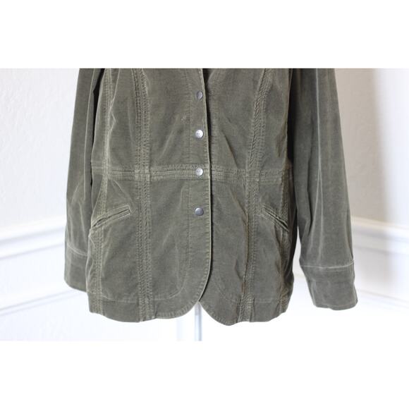Coldwater Creek Green Brushed Velour Jacket - Picture 5 of 9